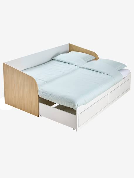 Lit gigogne 80x200cm avec rangement YEL blanc 6 - vertbaudet enfant 