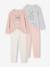 Lot de 2 pyjamas fille velours animaux gris chiné 1 - vertbaudet enfant 