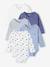 Lot de 5 bodies ouverture naissance bleu 1 - vertbaudet enfant 