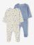 Lot de 2 pyjamas naissance 2 pièces velours écru 1 - vertbaudet enfant 