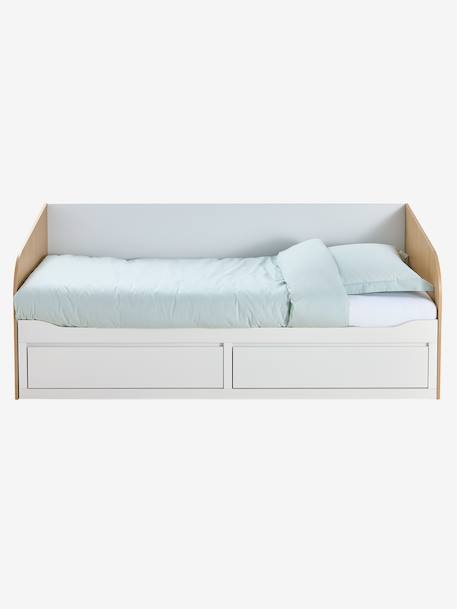 Lit gigogne 80x200cm avec rangement YEL blanc 10 - vertbaudet enfant 