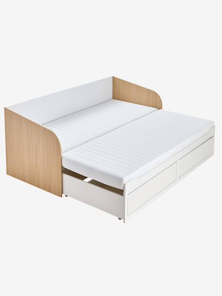 Lit gigogne 80x200cm avec rangement YEL blanc 7 - vertbaudet enfant 