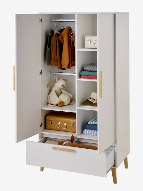 Armoire 2 portes ASPEN blanc 4 - vertbaudet enfant 