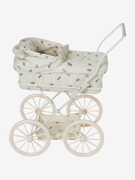 Landau pour poupon RETRO FLOWER écru 7 - vertbaudet enfant 