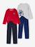 Lot de 2 pyjamas garçon velours police marine 1 - vertbaudet enfant 