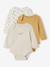 Lot de 3 bodies naissance avec ouverture américaine beige chiné 1 - vertbaudet enfant 