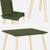 Table carrée enfant bois de pin 2 assises - judith Blanc+Rose+Vert+Vert olive 24 - vertbaudet enfant 