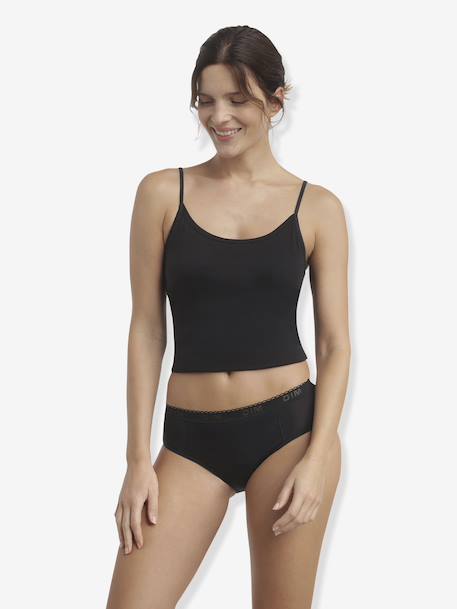 Culotte de règles fille en coton bio My Protect Noir flux moyen noir 3 - vertbaudet enfant 