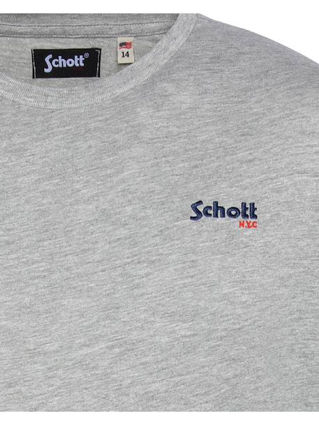 T-shirt manches courtes brodé Blanc+Bleu ciel+Bleu jean+Gris chiné+Marine+Noir+Orange+Sage kaki+Vert pastel 13 - vertbaudet enfant 