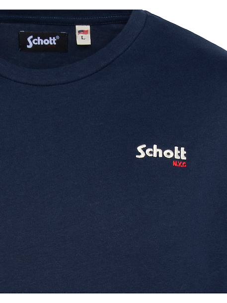T-shirt manches courtes brodé Blanc+Bleu ciel+Bleu jean+Gris chiné+Marine+Noir+Orange+Sage kaki+Vert pastel 19 - vertbaudet enfant 