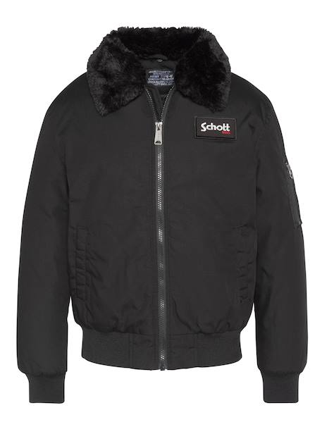 Blouson col amovible en fausse fourrure Noir 5 - vertbaudet enfant 