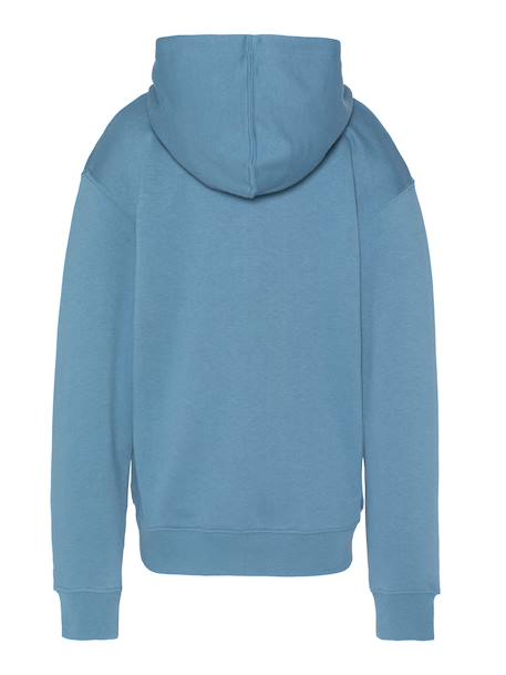 Sweatshirt zippé à capuche Bleu jean+Noir 3 - vertbaudet enfant 
