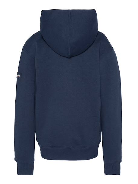 Sweatshirt uni zippé à capuche Gris chiné+Marine+Noir 8 - vertbaudet enfant 