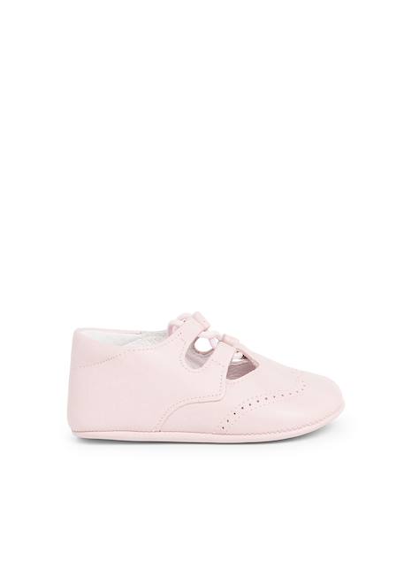 Chaussures anglaises en cuir pour bébé Rose 1 - vertbaudet enfant 