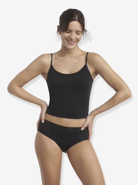 Culotte menstruelle fille en coton bio My Protect Flux très Abondant noir 2 - vertbaudet enfant 