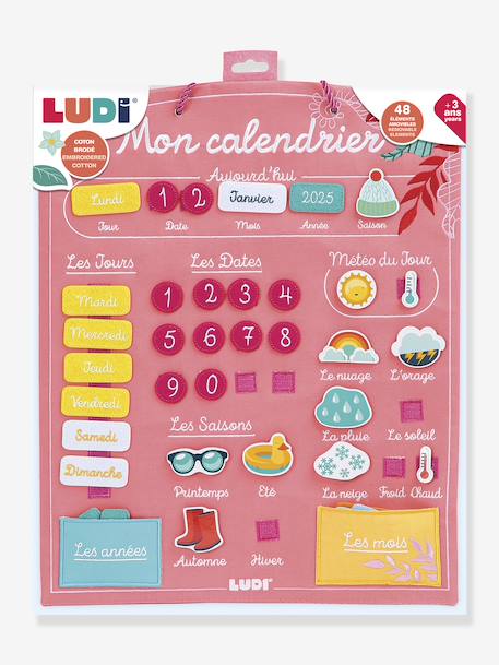 Calendrier corail+vert amande 1 - vertbaudet enfant 