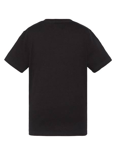 T-shirt imprimé à manches courtes Blanc+Bleu+Gris chiné+Marine+Noir+Orange+Vert 15 - vertbaudet enfant 