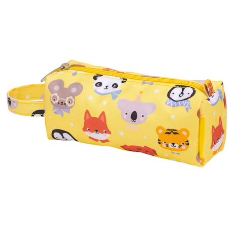 Trousse d'école et loisirs pour enfant Beige+Bleu+Gris+Jaune+Kaki+Pêche+Rose+Vert 24 - vertbaudet enfant 