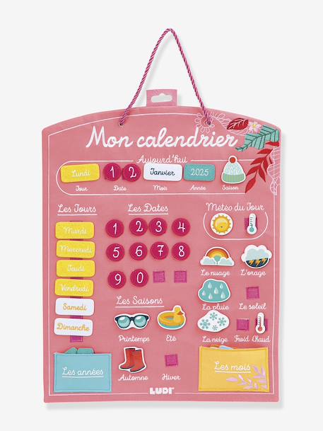 Calendrier corail+vert amande 5 - vertbaudet enfant 