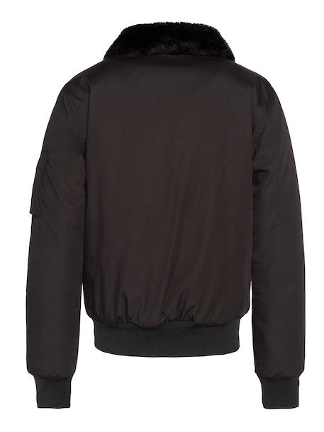 Blouson col amovible en fausse fourrure Noir 4 - vertbaudet enfant 