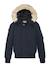 Blouson snorkel à capuche Bleu marine+Noir 1 - vertbaudet enfant 
