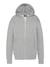Sweatshirt uni zippé à capuche Gris chiné+Marine+Noir 1 - vertbaudet enfant 