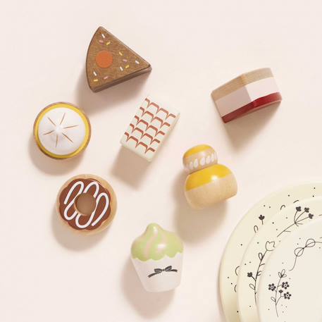 Présentoir à gâteaux en bois Beige 2 - vertbaudet enfant 