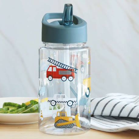 Gourde enfant ergonomique 450 ml Beige+Bleu+Gris+Jaune+Kaki+Noir+Rose+Vert de gris 12 - vertbaudet enfant 