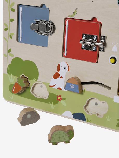 Planche d'activités sons et lumières en bois FSC® bois 10 - vertbaudet enfant 