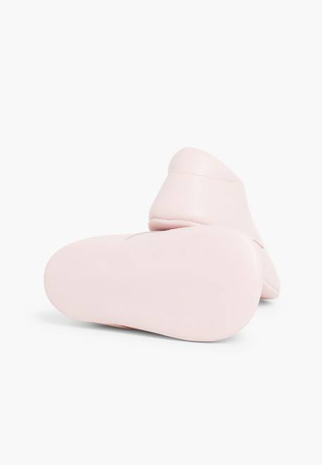 Chaussures anglaises en cuir pour bébé Rose 3 - vertbaudet enfant 