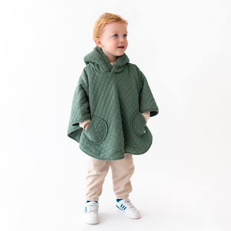 Poncho de voyage -  pady quilted - jersey Beige+Brick+Green+Stone 12 - vertbaudet enfant 