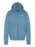 Sweatshirt zippé à capuche Bleu jean+Noir 1 - vertbaudet enfant 