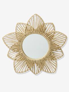 Linge de maison et décoration-Décoration-Miroir Fleur en corde de papier