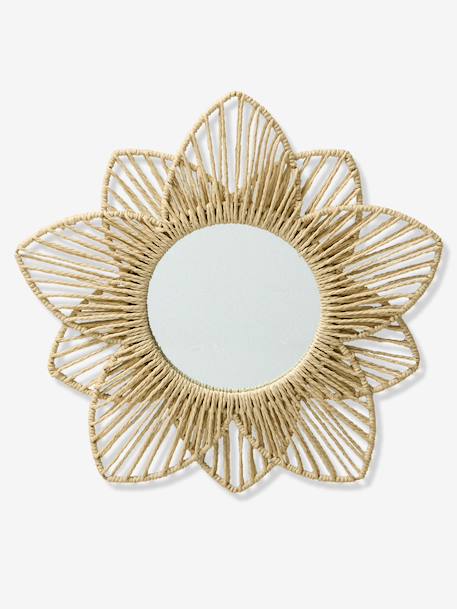 Miroir Fleur en corde de papier beige 1 - vertbaudet enfant 