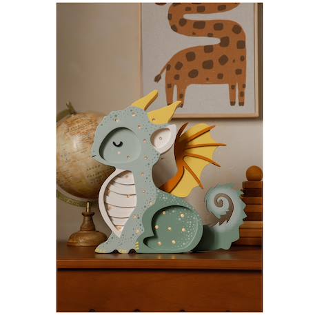 Lampe veilleuse dragon Vert 3 - vertbaudet enfant 