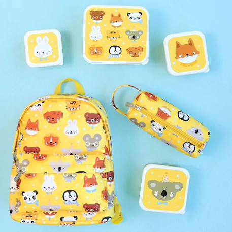 Trousse d'école et loisirs pour enfant Beige+Bleu+Gris+Jaune+Kaki+Pêche+Rose+Vert 21 - vertbaudet enfant 