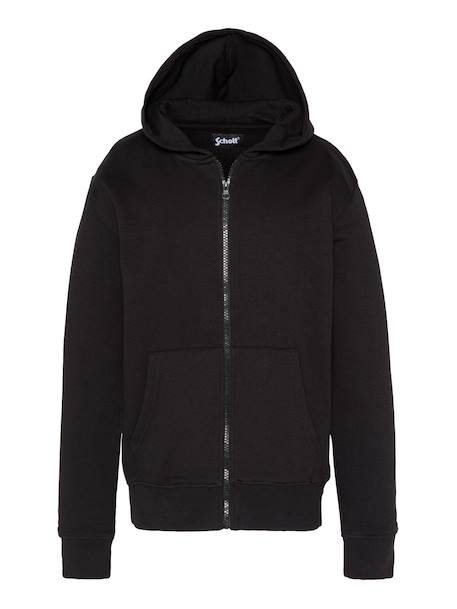 Sweatshirt uni zippé à capuche Gris chiné+Marine+Noir 9 - vertbaudet enfant 