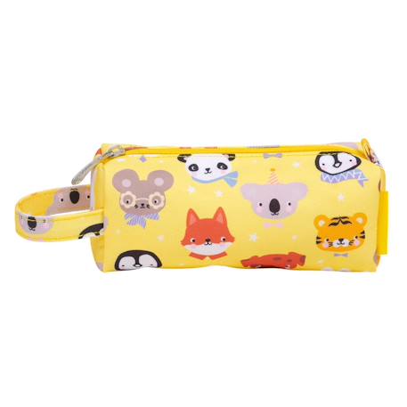 Trousse d'école et loisirs pour enfant Beige+Bleu+Gris+Jaune+Kaki+Pêche+Rose+Vert 19 - vertbaudet enfant 