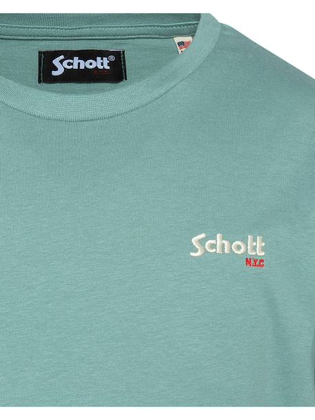T-shirt manches courtes brodé Blanc+Bleu ciel+Bleu jean+Gris chiné+Marine+Noir+Orange+Sage kaki+Vert pastel 31 - vertbaudet enfant 