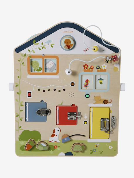 Planche d'activités sons et lumières en bois FSC® bois 5 - vertbaudet enfant 