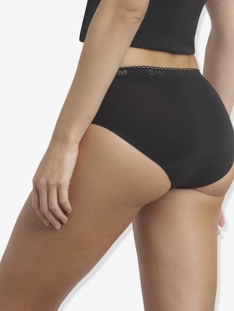 Culotte de règles fille en coton bio My Protect Noir flux moyen noir 4 - vertbaudet enfant 