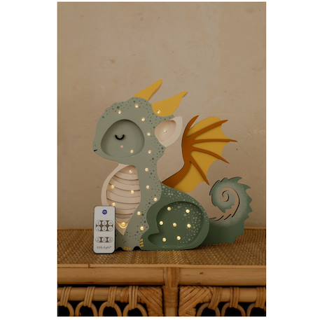 Lampe veilleuse dragon Vert 5 - vertbaudet enfant 