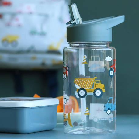 Gourde enfant ergonomique 450 ml Beige+Bleu+Gris+Jaune+Kaki+Noir+Rose+Vert de gris 14 - vertbaudet enfant 