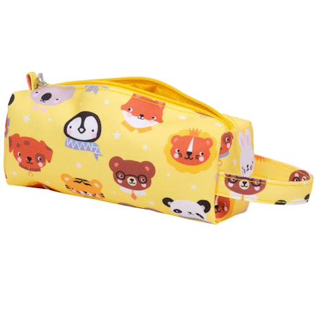 Trousse d'école et loisirs pour enfant Beige+Bleu+Gris+Jaune+Kaki+Pêche+Rose+Vert 22 - vertbaudet enfant 