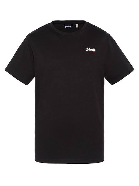 T-shirt manches courtes brodé Blanc+Bleu ciel+Bleu jean+Gris chiné+Marine+Noir+Orange+Sage kaki+Vert pastel 20 - vertbaudet enfant 