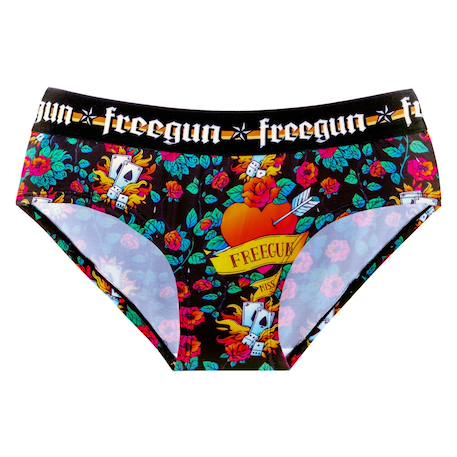 Lot de 3 culottes  hardy tatoo Rose/jaune/noir/rouge/blanc 2 - vertbaudet enfant 