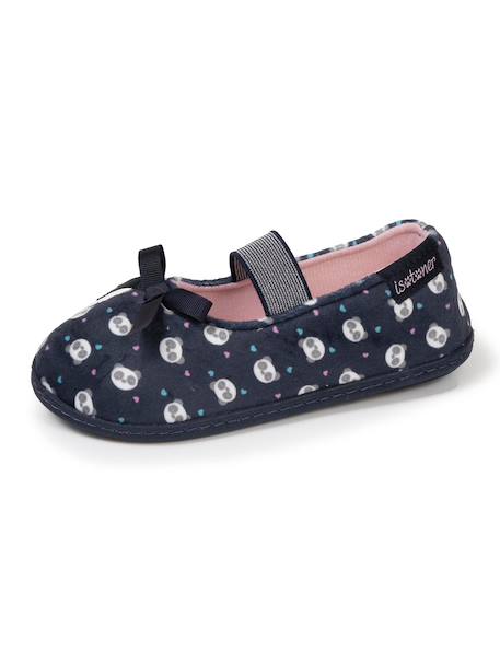 Chaussons ballerines avec élastique de maintien, semelle antidérapante Marine 6 - vertbaudet enfant 