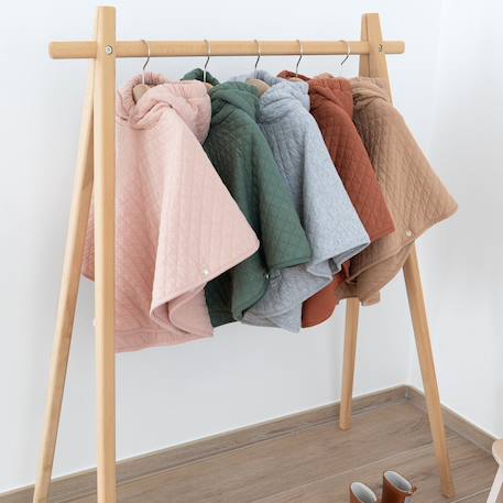 Poncho de voyage -  pady quilted - jersey Beige+Brick+Green+Stone 14 - vertbaudet enfant 