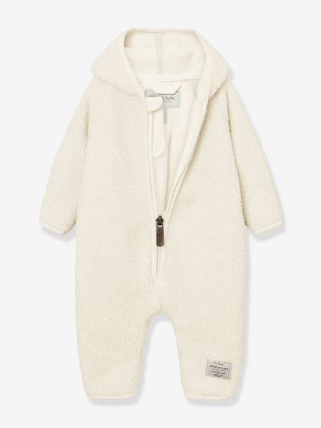 Combinaison en polaire teddy MATADEL bébé MINI A TURE écru 2 - vertbaudet enfant 