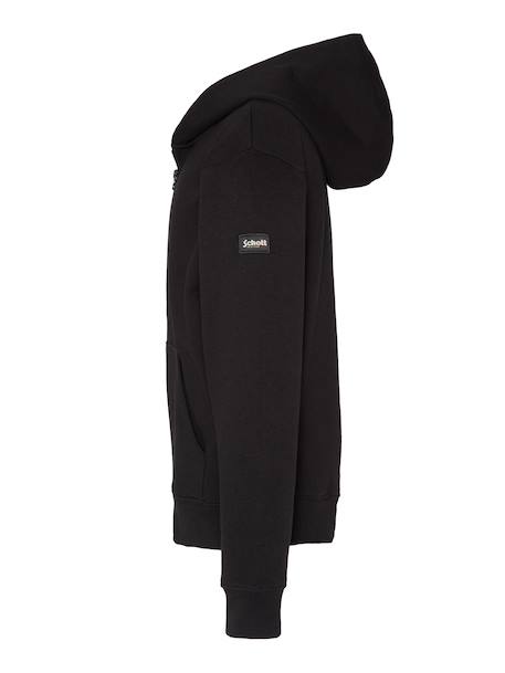 Sweatshirt uni zippé à capuche Gris chiné+Marine+Noir 10 - vertbaudet enfant 